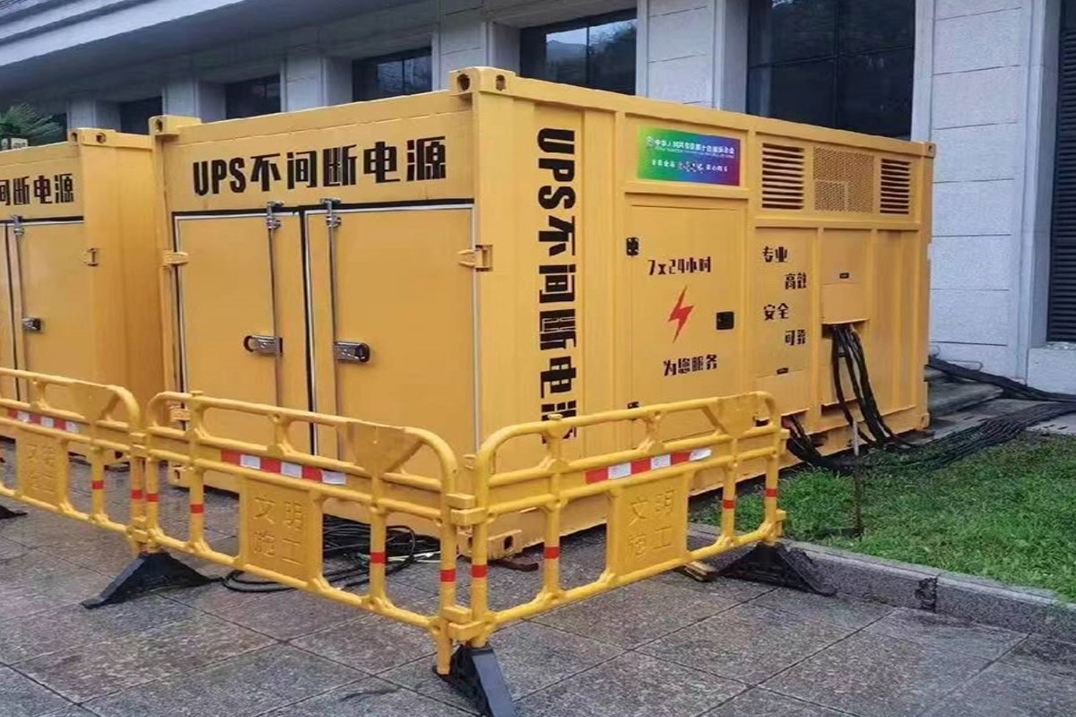日喀则发电机租赁施工现场